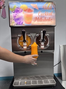Machine à slush commerciale pour margaritas, certifiée CE, double machine à slush de comptoir, machine à boissons glacées et gazeuses - Product Image 5