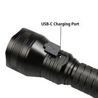 NIACONN-51 Lampe noire LED 35-100 lumens Rechargeable USB-C 395nm Lampe torche UV Détection de chien IP55 Étanche 3.7V Industriel