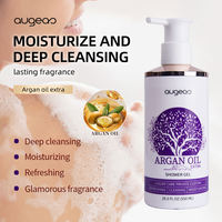 Gel douche éclaircissant et hydratant à la vitamine C et à l'huile d'argan, exfoliant et nettoyant moussant pour le corps