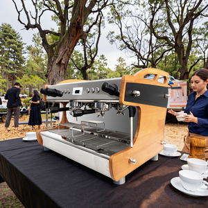 Doble Grupo 2 grupos bomba rotativa comercial profesional café Espresso máquina para cafeterías - Product Image 2