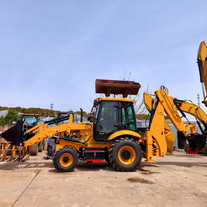 2025 nouveau matériel et avec grande promotion nouvelle chargeuse-pelleteuse <span class=keywords><strong>Rongshu</strong></span> à vendre en Chine. Moteur d'origine JCB 3CX importé - Product Image 1