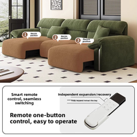 Canapé-lit trois places moderne de style designer avec fauteuil inclinable électrique à télécommande intelligente pour ensemble de salon
