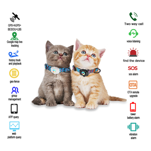 Recarregável <span class=keywords><strong>GPS</strong></span> <span class=keywords><strong>Pet</strong></span> Posicionamento Collar com cerca eletrônica Plug-in Two-Way Language Call Plástico macio durável Personalizável - Product Image 3