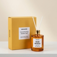 Nomigi Luxus Oud-Holz Raumduft-Diffusor Kerzen-Geschenkset Natürliches Ätherisches Öl Elegant Langanhaltend Ungiftig Heim-Aromatherapie