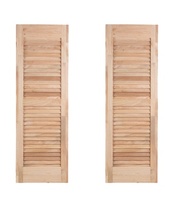 Volets en bois massif de style ferme européenne, cadre décoratif pour fenêtre murale, persiennes de haute qualité, volets extérieurs en bois peints