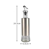 Bouteille avec couvercle verseur et buse, 200ml 300ml 500ml, pour utilisation de cuisine, conteneurs d'huile en verre et de vinaigre, 1 pièce, offre spéciale