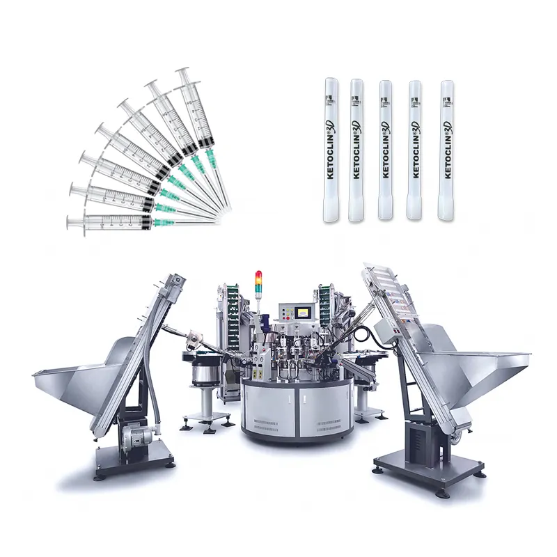 Máquina de ensamblaje Equipo de fabricación de jeringas Máquina de Ensamblaje automático de tubos de plástico OEM