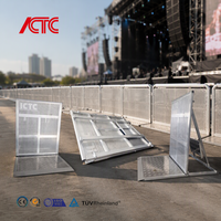 Barrières modulaires portables en alliage d'aluminium de Guangzhou à installation rapide pour événements sportifs et concerts