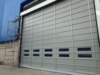 Puerta Enrollable de PVC Apilable de Alta Velocidad, Antirrobo y Resistente al Viento, Económica, con 5 Años de Garantía para Pequeñas Empresas