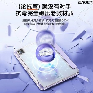 Funda Protectora para <span class=keywords><strong>iPad</strong></span> 11ª Gen. A16 2025, Plegable, Resistente a Flexiones, Acrílica Transparente, Hecha en China, Molde Privado No. - Product Image 4
