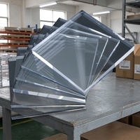 Panneaux en acrylique transparent sur mesure, multi-épaisseurs, découpe laser, pliage à chaud, bords polis pour écran de protection, protection de machine