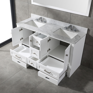 60 inch High End Bathroom Vanity with Ceramic Basin and Water Resistant Features bathroom vanity - Product Image 4
