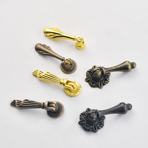 European Style Zinc Alloy Cabinet Door Handle Lever Single Hole Antique Bronze Durable Furniture Handle - Product Image 3
