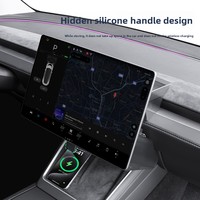 Pour Tesla modèle Y Juniper/Model3 Highland sous écran boîte de rangement cachée ABS plateau de rangement magnétique accessoires intérieurs