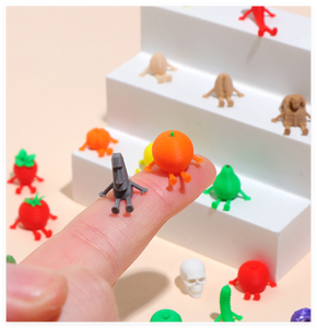 Decorazioni per Torte a Forma di Personaggi di Cartoni Animati, Frutta e Verdura, Piccole Figure Umane 3D Giocattolo, Vendita all'Ingrosso - Product Image 5