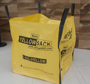 Gelbe 2 Yard 3 Yard <span class=keywords><strong>M</strong></span>üllsäcke PP Gewebte Bauschutt-Sammelbeutel Garten-Abfallcontainer Skip Bag für Abfallentsorgung Recycling - Product Image 5