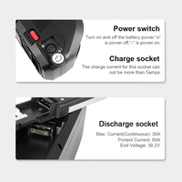 Hailong 36V/48V/52V E-Bike Batterie 21700 18650 Cellule Cylindrique avec BMS 10Ah/12Ah/15Ah/20Ah/30Ah Batterie Lithium Ion