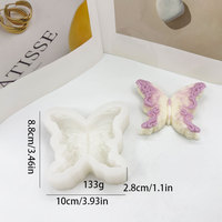 Schmetterlingsförmige Lebensmittelechte Silikon-Kerzenform - Kreativ & Wiederverwendbar für DIY-Kerzenherstellung Halloween Weihnachten & Hochzeitsdekoration