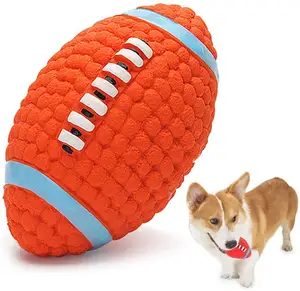 Nuovo arrivo moda cane cigolante giocattoli palla Rugby calcio pallavolo Tennis cane masticare palla giocattoli pet giocattolo fornitori