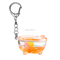 Porte-clés en forme de bouteille de liquide de bain à l'huile, mini porte-clés mignon, cristal, vente en gros, sac à dos, sac, pendentif flottant, décoration suspendue