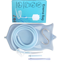 Sac d'irrigation en silicone réutilisable - 2L pour une hygiène personnelle douce et des soins à domicile