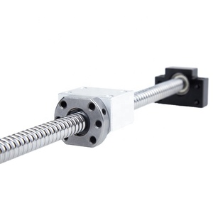 SFU2005 <b>Set</b> 20mm Diameter Linear Customized Shaft Length Bearing Rod Support Support Bearing Linear Rod - Product Image 3