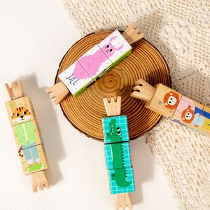 Rompecabezas de Animales Lindos para Viajes en Auto, Juego de Bloques con Forma de Avión, Actividades de Rotación y Deslizamiento para Niños y Niñas - Product Image 3