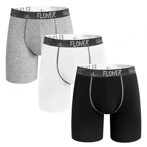 Calzoncillos de LICRA y algodón con diseño al por mayor, ropa interior personalizada con logotipo propio, calzoncillos para hombre sin mosca - Product Image 4