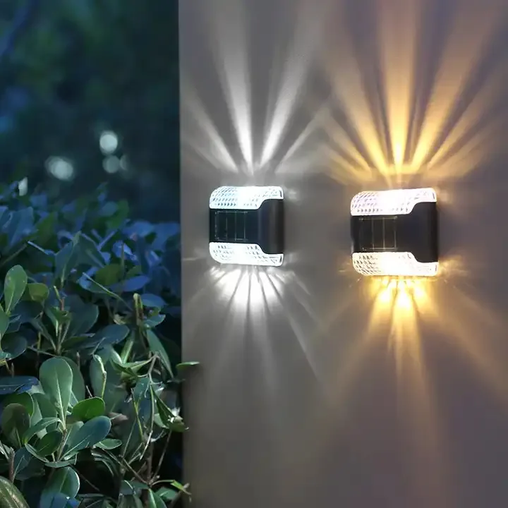 Moderne wasserdichte Garten dekoration Home Night Light Solar Wand leuchte Led Outdoor Up Down Wand leuchte