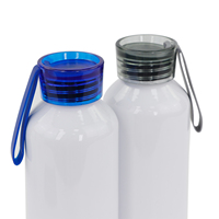Bouteille de sport en aluminium 750 ml pour impression par transfert thermique, logo personnalisé, écologique, jetable, portable, pour randonnée, gym, voyage - Vente en gros