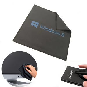 カスタムマイクロファイバークリーニング布スマートフォン用LCDラップトップスクリーンスエード研磨布ロゴプリント付き - Product Image 1