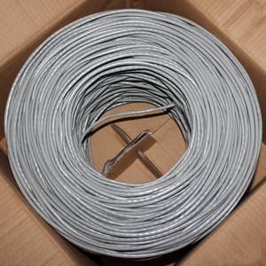 Sólido CCA Cat6 Gris <span class=keywords><strong>Cable</strong></span> Ethernet U/UTP PVC Interior 305m Caja <span class=keywords><strong>Cable</strong></span> de red de datos - Product Image 5