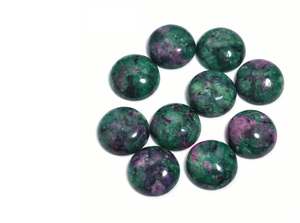 Piedras Decorativas Feng Shui Redondas, Pulimentadas a Mano, de Gemas Naturales Rojas y Verdes, para Regalos del Día de San Valentín, Venta al Por Mayor - Product Image 5