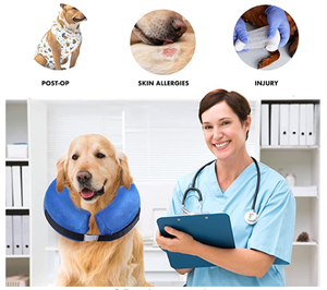 Kingtale-Cono de perro después de la cirugía, protector inflable, recuperación, Collar - Product Image 5