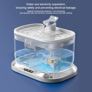 Distributeur d'eau automatique écologique, pompe sans fil, ultra silencieux, filtration multicouche, deux modes de débit, facile à nettoyer - Product Image 2