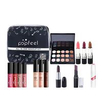 Coffret de Maquillage 20 Styles : Fard à Paupières, Rouge à Lèvres, Crayon à Sourcils, Gloss, Pinceaux, Poudre, Vernis à Ongles, avec Trousse de Maquillage