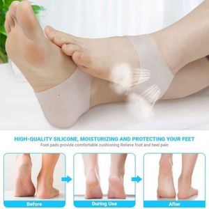 1 Paire de Chaussettes en Silicone Hydratantes pour Talons Fissurés, Soin des Pieds, Protection Cutanée, Pédicure, Moniteur de Santé, Masseur - Product Image 4
