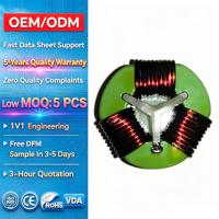 Inducteur toroïdal, filtre à noyau de ferrite, réacteur, serpentin de haute qualité OEM/ODM, 10nH-1mH, personnalisable pour l'électronique grand public