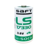 Cellule cylindrique SAFT 2.1AH 7.56Wh 3.7V au lithium-thionyle (Li-SOCl2) primaire LS17330 pour détecteur de gaz Eagle et alarme PLC dédiée