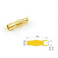 Prise banane plaquée or en cuivre pur Amass GC3010-M/GC3010-F 30mm 500V 5-70A pour moteurs et ESC de modèles d'avions RC