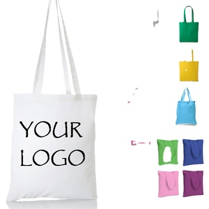 Bolsa de Lona de Algodón Orgánico con Asas de Cuerda, Personalizable con Logotipo Impreso, para Regalos de Playa - Product Image 1