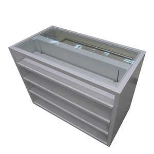 Alta calidad, respetuoso con el medio ambiente, duradero, acero templado, <span class=keywords><strong>roble</strong></span>, Credenza Premium, escaparates <span class=keywords><strong>de</strong></span> tiendas minoristas - Product Image 1