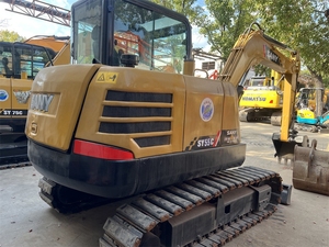 Mini-excavatrice sur chenilles SY55C à faible nombre d'heures de travail, avec moteur et boîte de vitesses d'origine, haute efficacité, garantie 1 an - Product Image 5