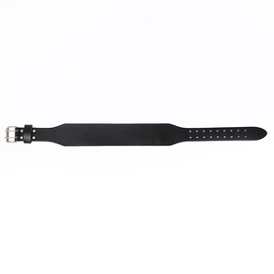 Cinturón de Levantamiento de Pesas Unisex de Cuero Negro de 5 mm, Transpirable, Personalizado, para Entrenamientos de Gimnasio, Levantamiento de Pesas y Entrenamiento - Product Image 4