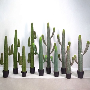 Cactus San <span class=keywords><strong>Pedro</strong></span> Artificial con Espinas Rojas Suaves para Comercialización Visual y Decoración de Oficinas/Hogares/Hotels y Salones de Banquetes - Product Image 1
