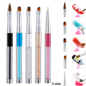 Kolinsky Acrylic Nail Brush Set Professional Nail Art Drawing Painting Brushes Salon Manicure UV <b>Gel</b> Kolinsky Nail Brush <b>Kit</b> - Product Image 1