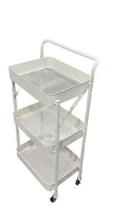 Modern Stainless Steel Foldable Cart Foldable Kitchen Gadgets 3 Layers Sample Available Easy Bulk Order Premium Folding Cart - Product Image 5
