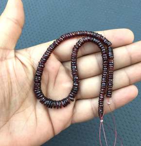 B <span class=keywords><strong>eautiful</strong></span> chất lượng hàng đầu 11 "dài Strand tự nhiên Garnet đá quý mặt lốp hình dạng hạt bán buôn DIY đối với trang sức làm - Product Image 4