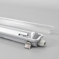 Luminaire LED Tri-proof IP65 IK08 connectable 18W 36W 48W étanche pour entrepôt, parking, garage, usine