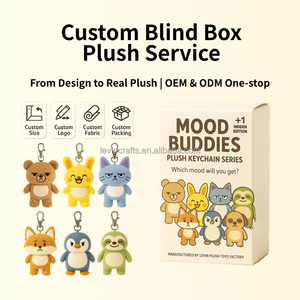 Juguete de peluche personalizado para regalo, llavero de peluche con perro bonito, caja ciega, llavero de cachorro suave, fabricante OEM - Product Image 3